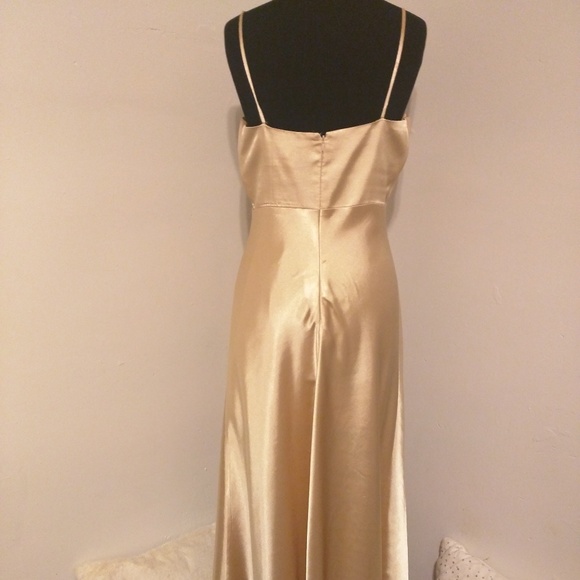 Formal Gold Bridesmaid Dress - Picture 2 of 7
